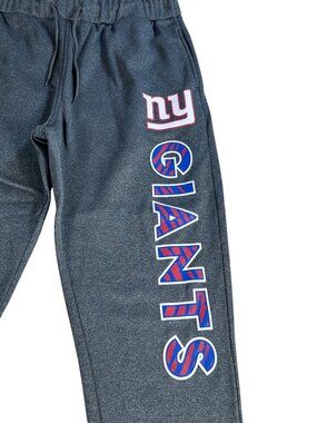 New York Giants Zubaz Jogger Sweatpants XL Gray Blue Elastic Drawstring NY NFL